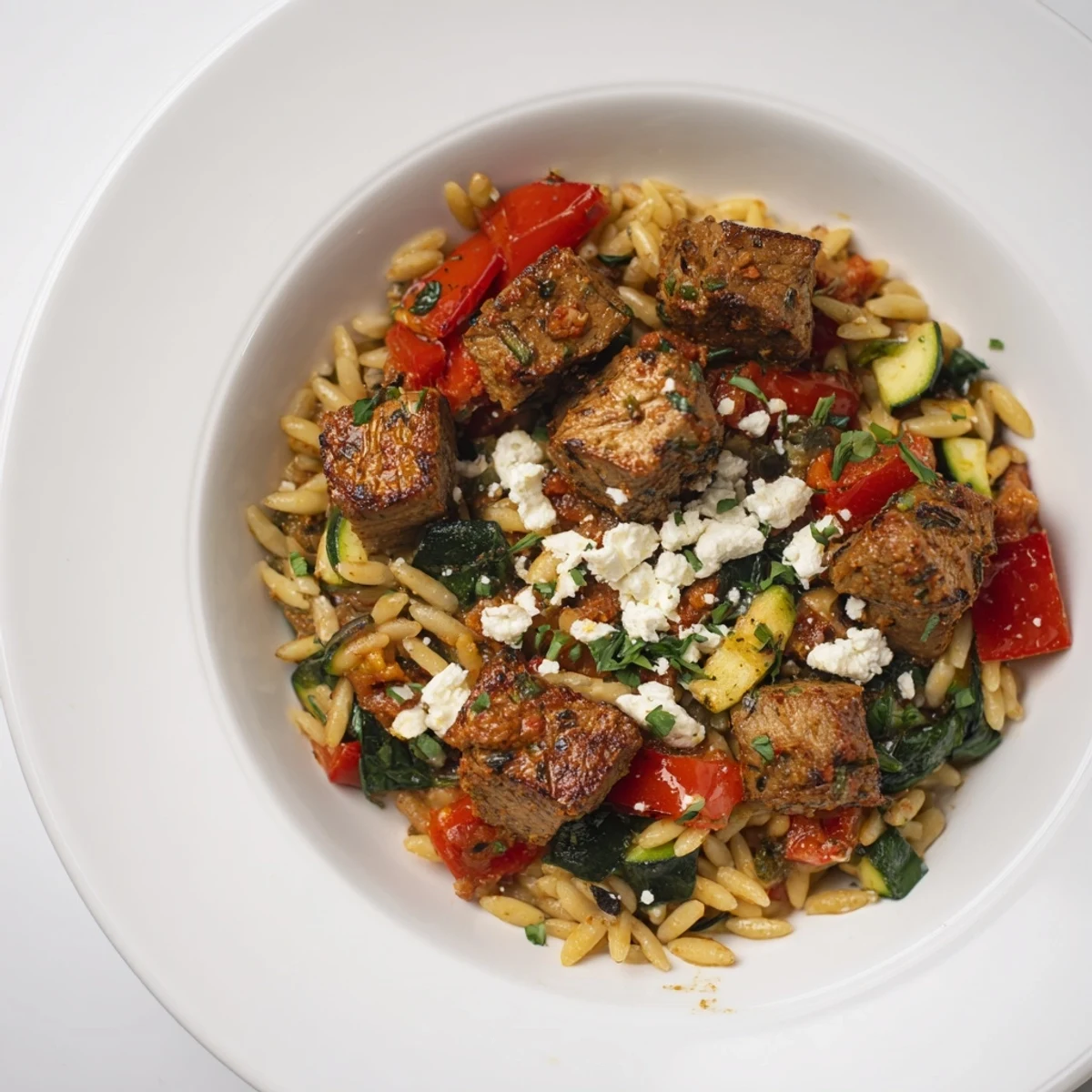 Imagine a comforting bowl of Smoky Mediterranean Lamb and Orzo Supper, a vibrant and aromatic family meal.