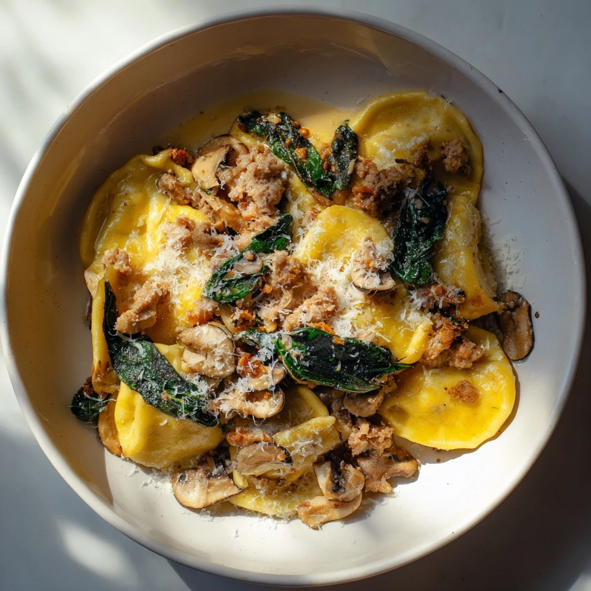 Golden-brown sausage and mushrooms mingle with tender gnocchi in this hearty Woodsy Skillet.