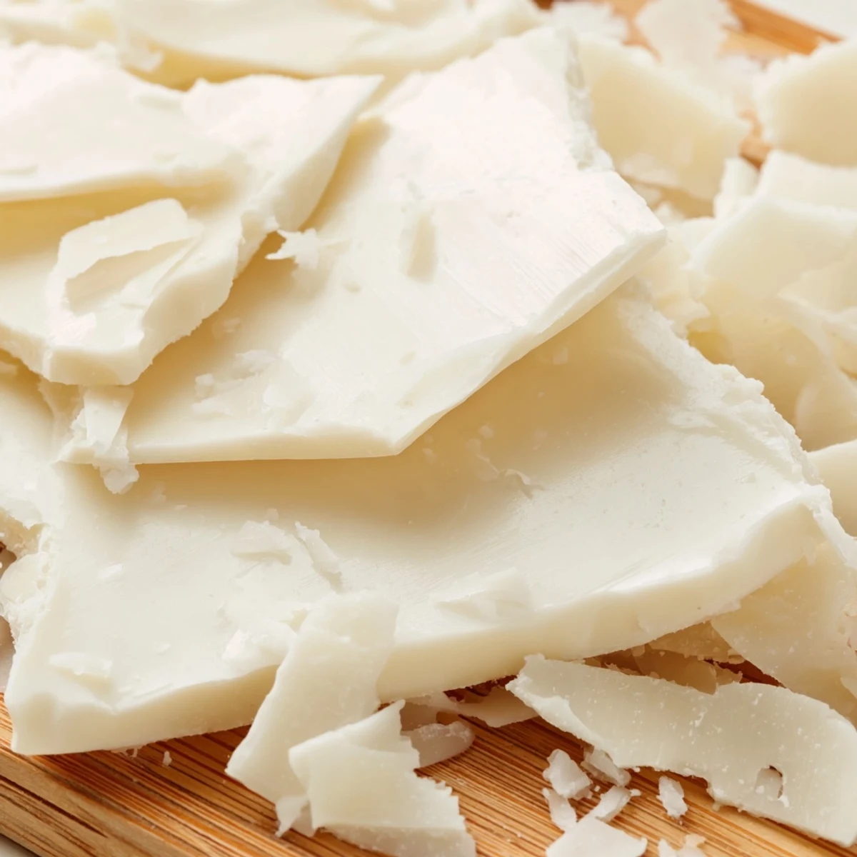 Cool, crisp parmesan shards atop delicate The Arctic Tundra white chocolate dessert.