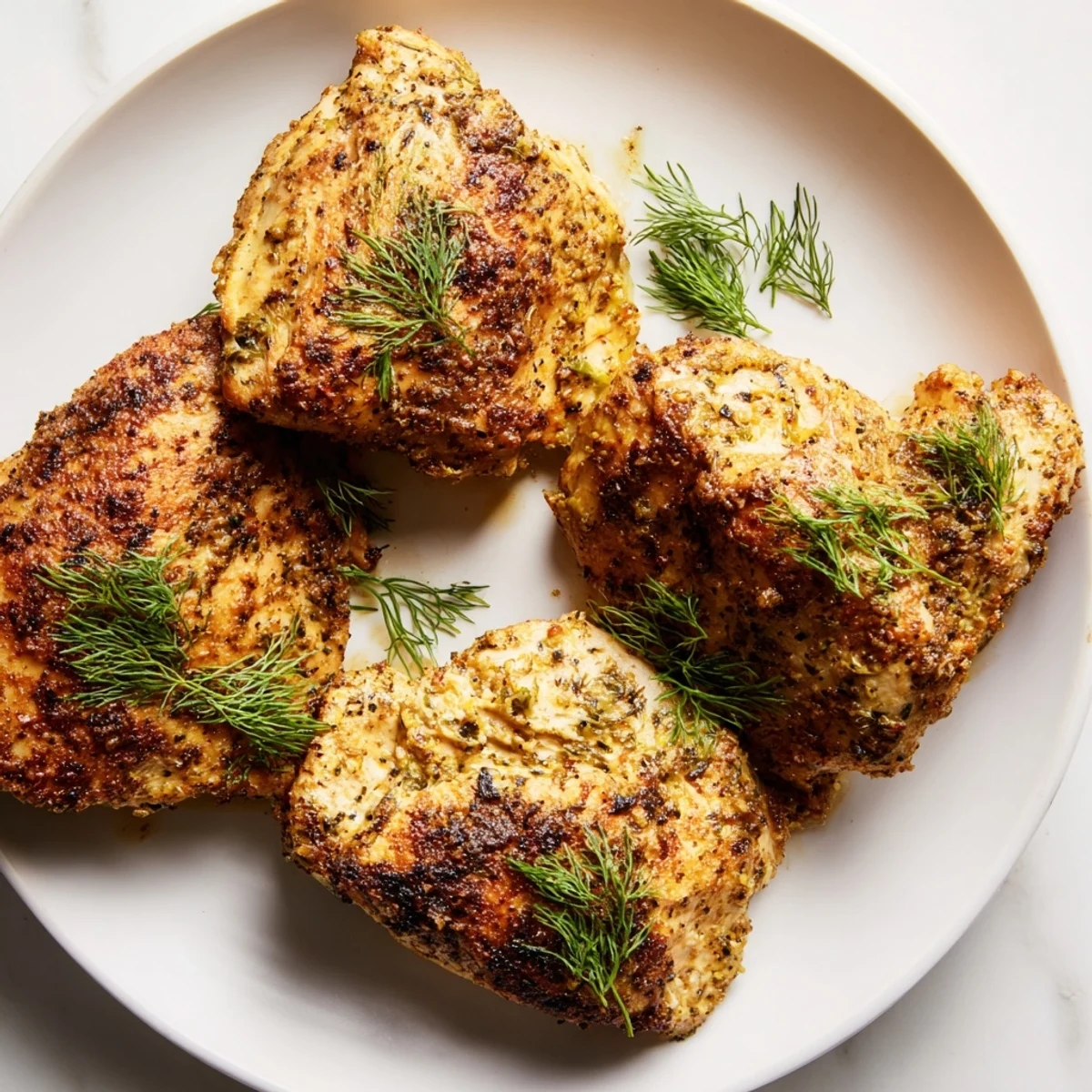 Oven-baked pickle ranch chicken: savory and tender chicken, coated in ranch seasoning, a family favorite.