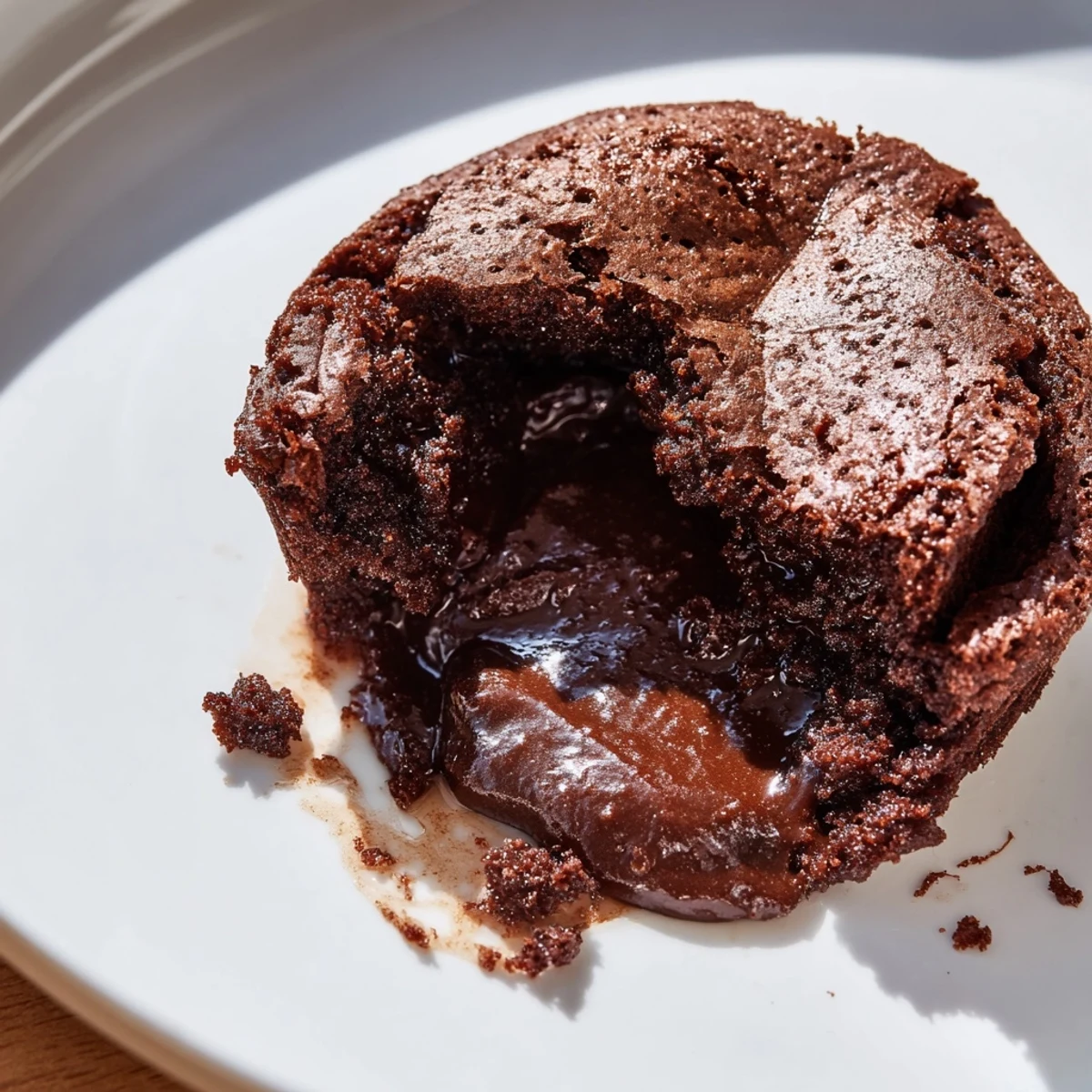 This creamy Ina Garten brownie pudding is served warm, and is perfect with a scoop of ice cream.
