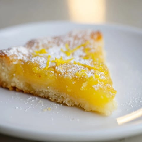 Lemon Bars Cut Triangles