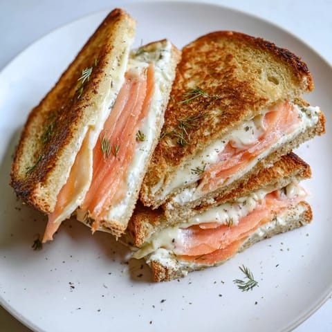 Smoked Salmon Grilled Cheese