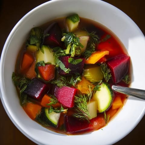 Rainbow Vegetable Detox Soup