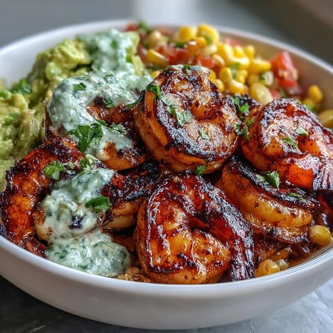 Grilled Shrimp Bowl Avocado