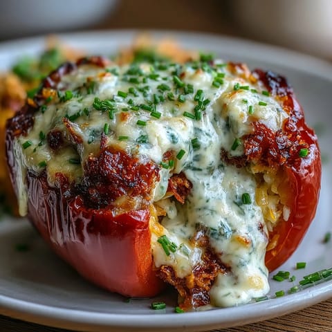 Creamy Stuffed Bell Peppers