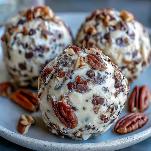 Rich, no-bake cookie dough featuring smooth almond butter and vanilla protein powder, studded with melty chocolate chips for indulgence.  