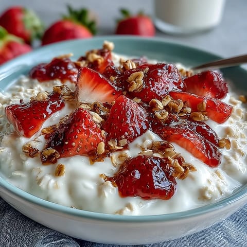 Strawberry Chia Granola Oats