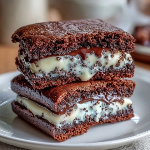 Decadent brownie cookies with gooey cream cheese filling, baked until edges are crisp and centers are soft and fudgy.
