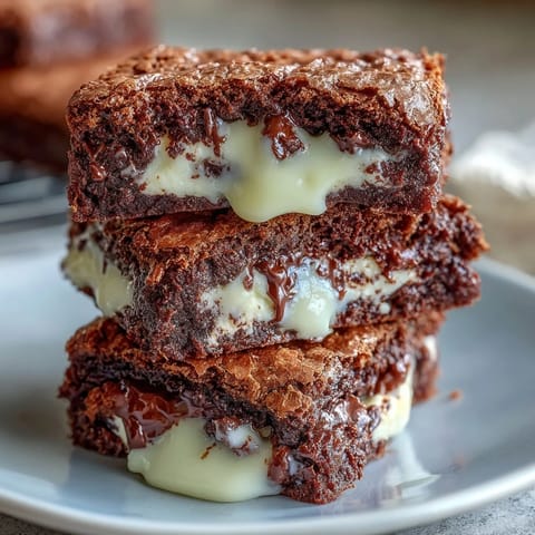 Cream Cheese Stuffed Brownies
