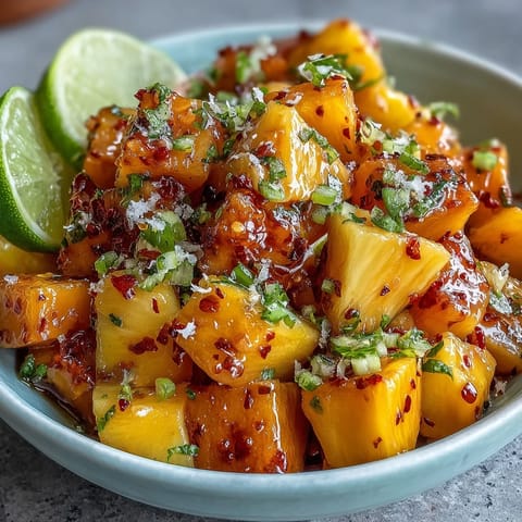 Vibrant mango fruit cups with zesty lime and a hint of chili, perfect for a refreshing summer snack.