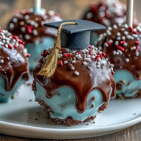 Graduation Cake Pops School Colors