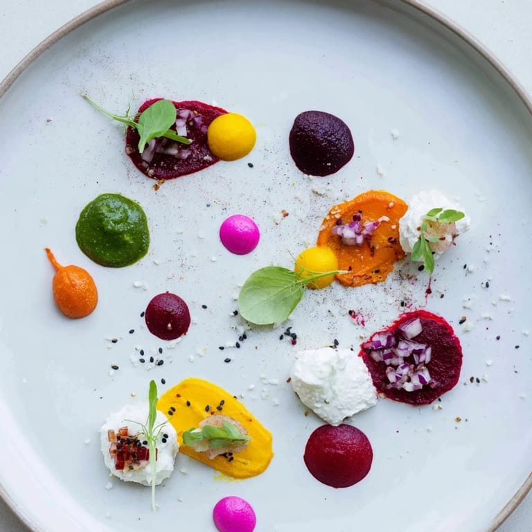 Each colorful dot of the Pointillism Dot Matrix offers unique savory flavors and textures to explore.