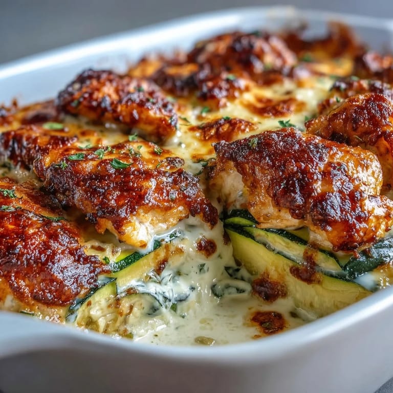 Served warm from the oven, garnished with fresh parsley for a nutritious low-carb dinner.