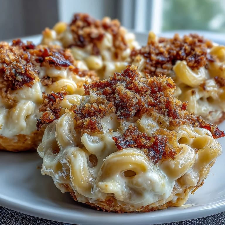 Comfort Food Mac and Cheese Bake with Bacon Crumbs: creamy, bubbling mac and cheese casserole finished with smoky bacon panko topping, perfect for cozy family dinners.