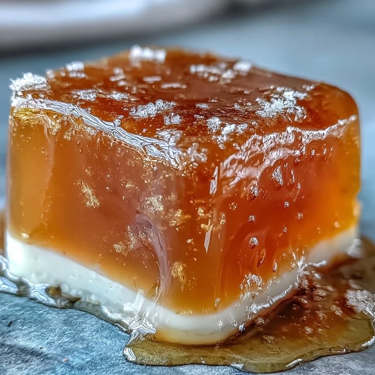 Silky mango jelly cubes infused with coconut milk, creating a refreshing and colorful vegan treat for summer gatherings.