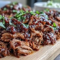 Smoky Juneteenth BBQ Pulled Pork overflowing with sweet watermelon slaw.